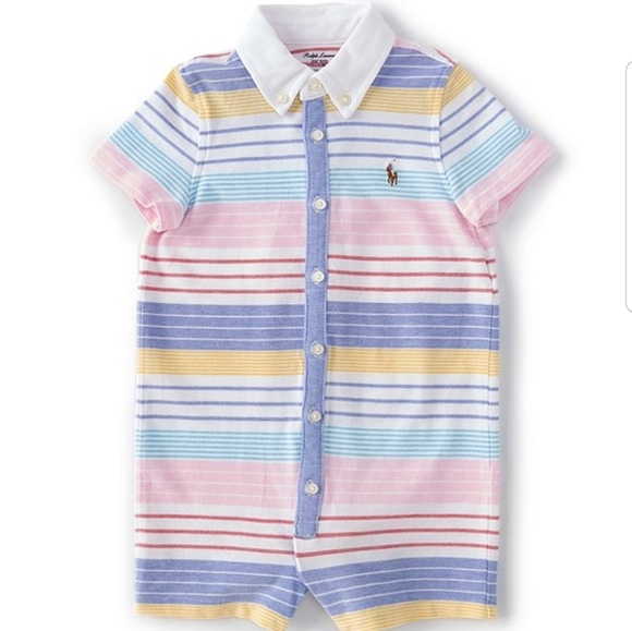 Ralph Lauren One Pieces Ralph Lauren Short Sleeve Multi Striped